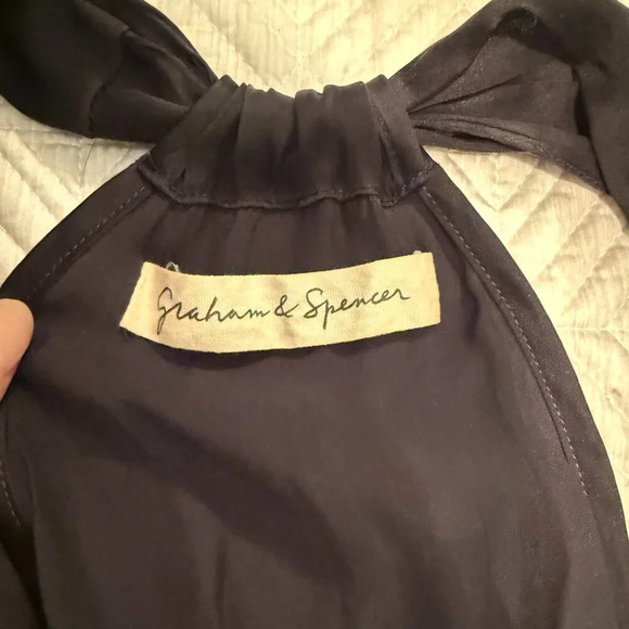 Black V-Neck Halter, Graham & Spencer, US S - Picture 6 of 8